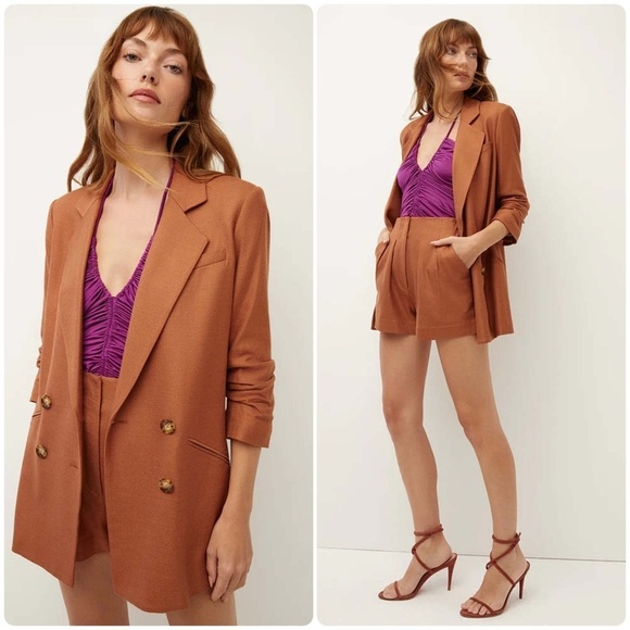 New! Veronica Beard Brown/Red Rupert Dickey Blazer Jacket ♥️ size 8 - Picture 1 of 13